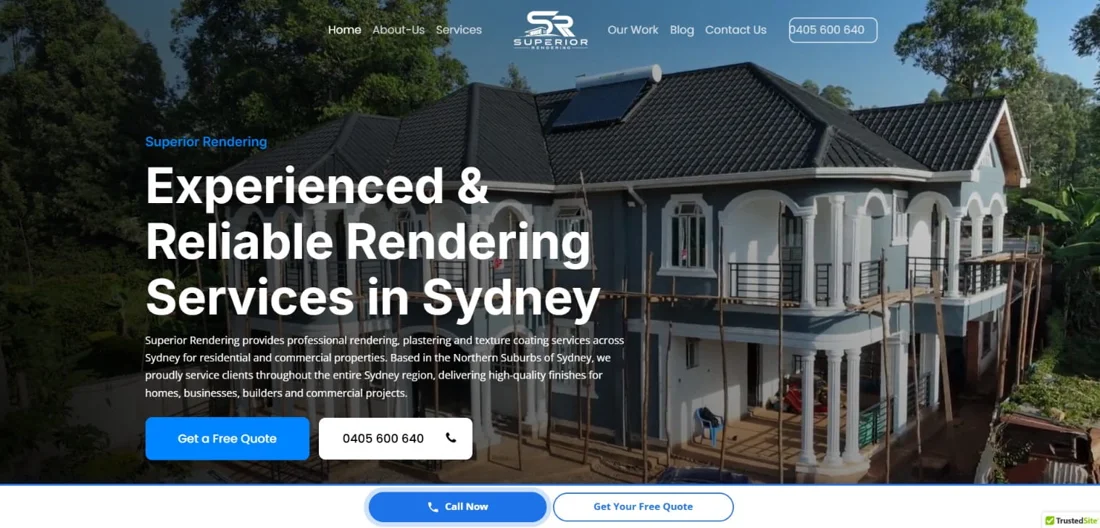 Superior Rendering website design